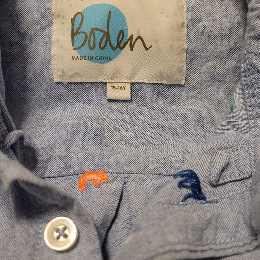 Mini Boden Button Up - Picture 5 of 9
